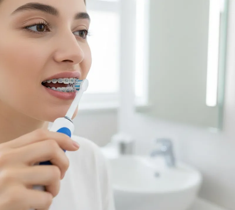 Técnica de cepillado con ortodoncia y brackets